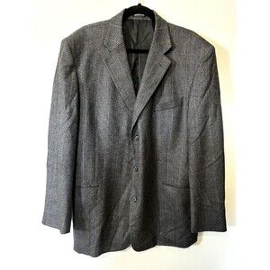Stafford Men's 100% Wool Blazer Jacket 44R Gray (Pre-Loved Great Condition)